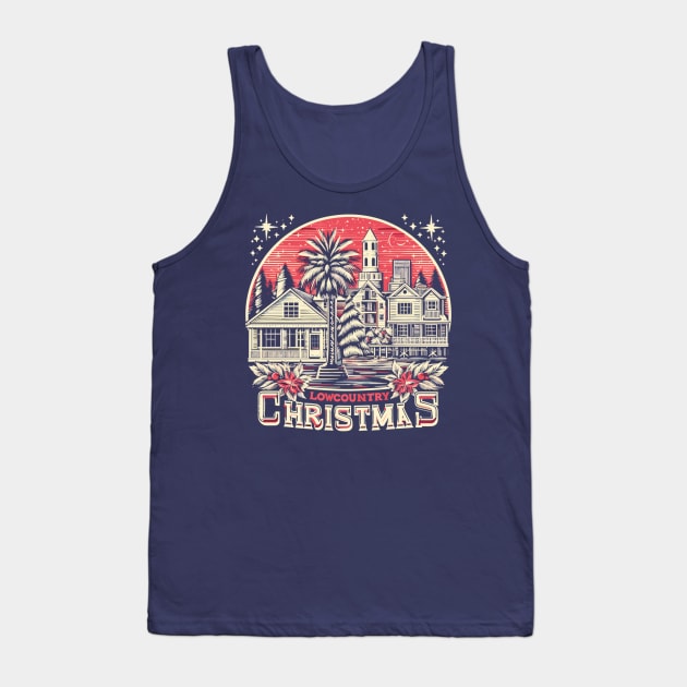 Lowcountry Christmas Charleston SC Xmas Tank Top by SubtleSplit